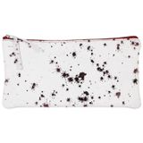 Clairefontaine 410115C - Platte Schooletui 22x11cm, Kersenrood Lamsleer