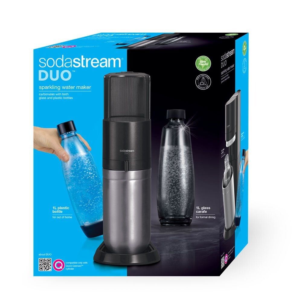 SodaStream DUO Bruiswatertoestel - Zwart, Roestvrijstaal