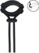 Shots Levelz Shots BV Detachable Wide Adjustable Silicone Lasso Cockring - 5mm - Black