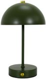 HOME DECO FACTORY LED tafellamp - groen - metaal - 25.5 cm - rond - draadloos