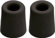 Benson Deurbuffers / deurstoppers rubbers - 2x - zwart - 30 x 30 mm - met schroefbevestiging