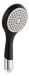 aquaSu® Handdouche Ocala met 1 straalsoort | rond | zwart | met grote sproeiplaat | 66 sproeiers | anti-kalk noppen | standaard schroefdraad: 1/2 | kunststof | 72109 7