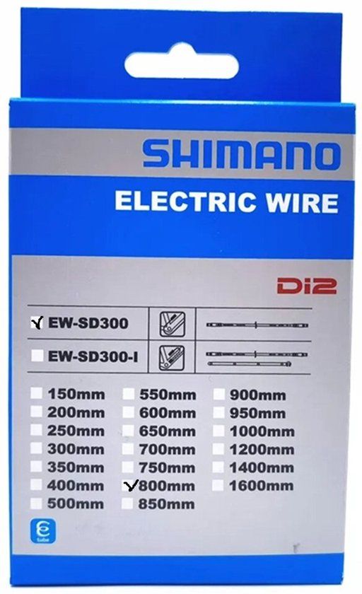 Shimano EW-SD300 Di2 Elektronische kabel - Zwart