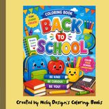 Back to school coloring book