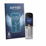 Savvies Screenprotector voor Panasonic KX-TGU432 - Folie Beschermfolie transparant 6 Stuks
