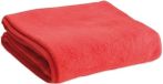 Merkloos / Sans marque Cosy Fleece deken/plaid - 6x - rood - 120 x 150 cm - Polyester fleece - 180 gram