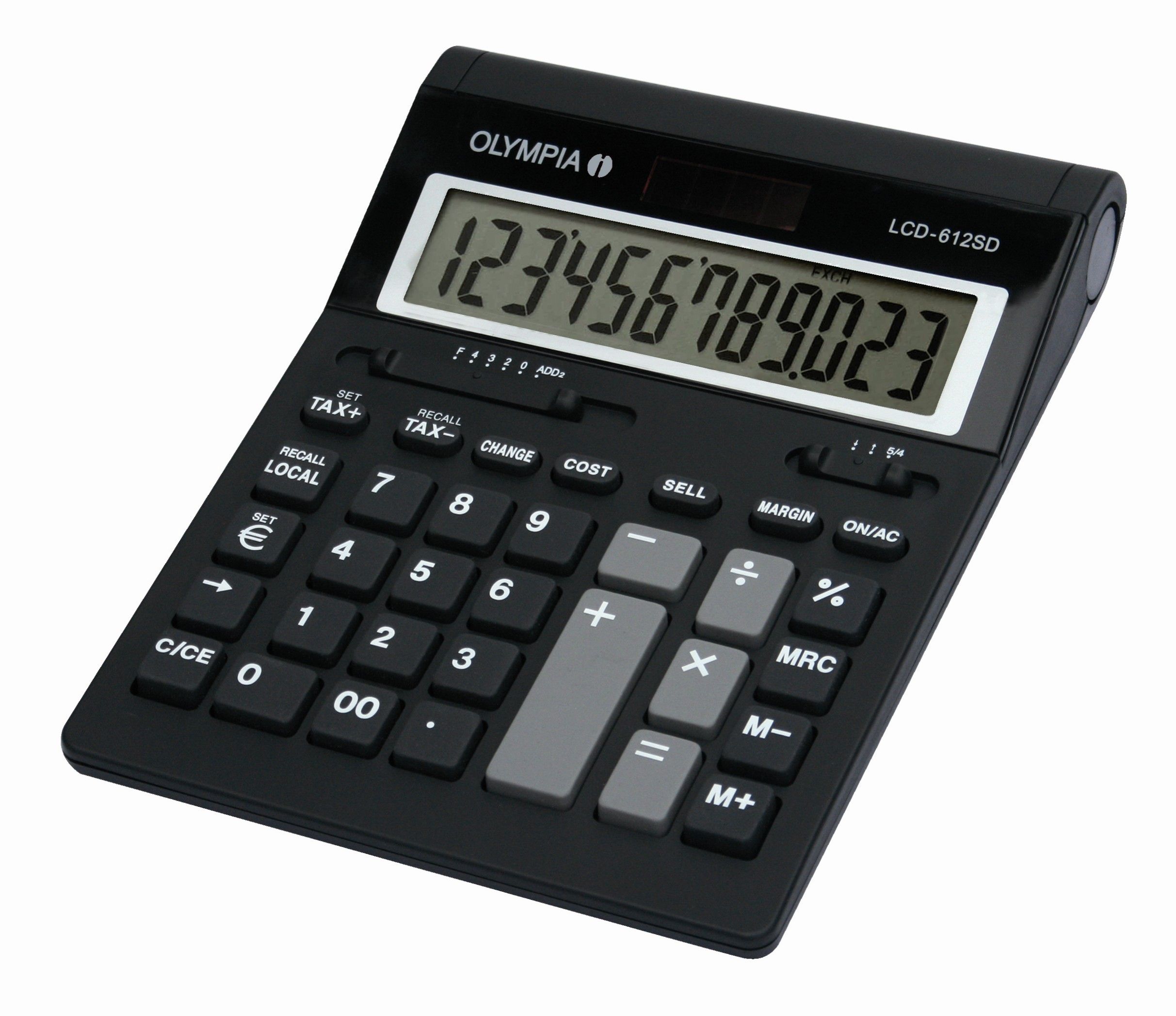 Olympia LCD 612 SD - Bureaurekenmachine - Zwart