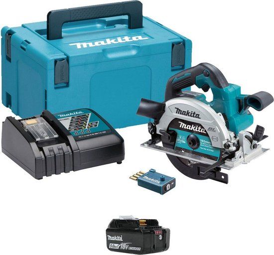 Makita DHS661RTJU 18V Accu Cirkelzaag Set (2x 5.0Ah) | 165mm | Koolborstelloos