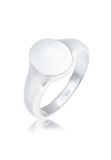 KUZZOI - Ring - Heren Zegel Basic Minimaal Robuust Mat in 925 Sterling Zilver - Heren