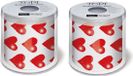 Merkloos / Sans marque Paper & Design Collections Vof Funny toiletrol - 2x - hartjes v- 3-laags - wc-papier - wc rol - toiletpapier - Valentijn