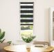 Maison Exclusive - Dubbel rolgordijn, zwart, 55x100 cm. Stofbreedte: 50,9 cm. Materiaal: polyester