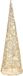 Countryfield LED kegel kerstboom lamp - goud - metaal - 60 cm