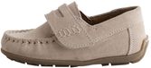Next Jongens Leren Pennyloafers met Klittenbandsluiting Naturel