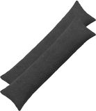 vidaXL Kussensloop - 2 stuks - HEERLEN - Donkergrijs - 40 x 145 cm - Bouclé