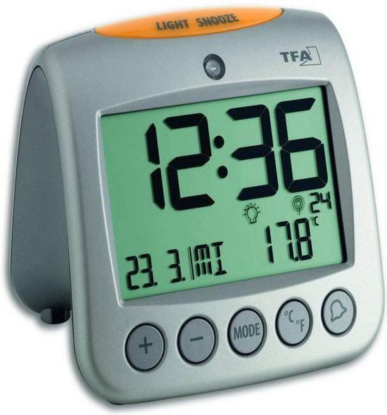 TFA Dostmann 60.2514 Sonio - Wekker - Zilver