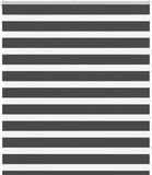 vidaXL Zebra Rolgordijn 120x150 cm Zwart