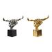 Decoratieve DKD Home Decor Decoratiefiguur zilver goud hars (38 x 13,5 x 26 cm) (2 stuks)