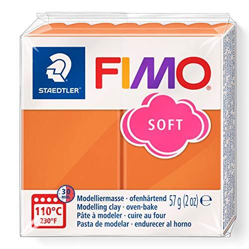 Staedtler 8020-0 - Fimo Soft normaal blok, 57 g Modelleermassa 1 Packung cognac (76)