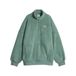 PUMA Sherpa oversized sweatshirt met ronde hals en halve rits voor Dames, Groen, Maat L