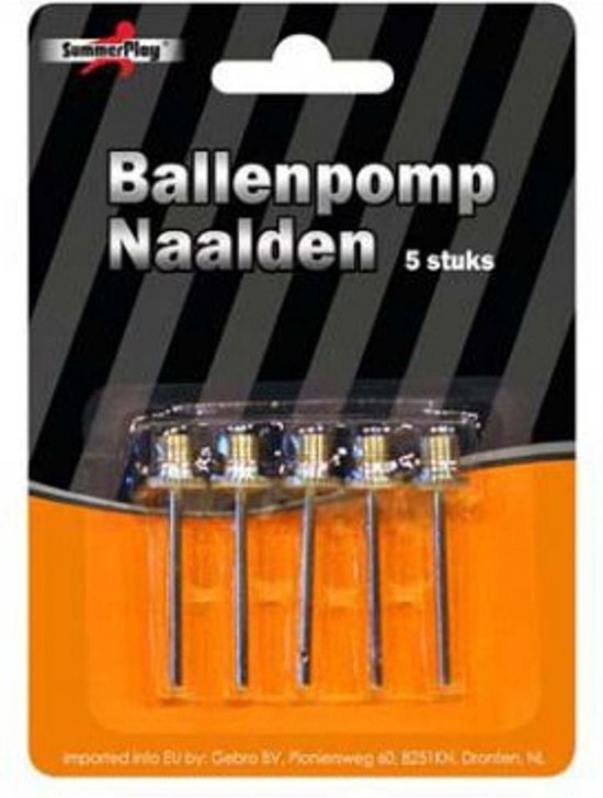 Fun & Feest party gadgets Ballenpomp naalden 5 stuks