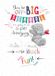 Me To You Tatty Teddy 'Off to Big School' Wenskaart 5x7ins - Officiële Collectie