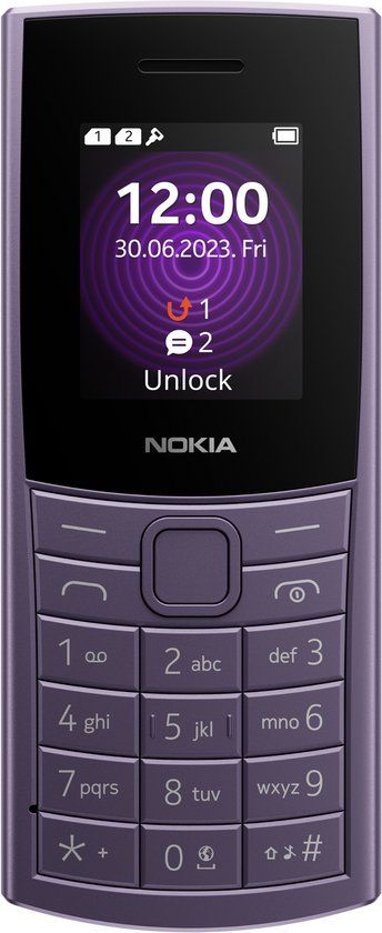 Nokia 110 4G - Arctic Purple - 128MB - 2024 - Nano SIM - USB-C