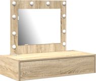 vidaXL Table de toilette marron 83 x 40 x 70 cm bois traité