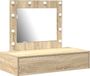 vidaXL Table de toilette marron 83 x 40 x 70 cm bois traité