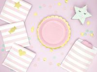 PartyDeco Traktatie Zakjes Yummy Licht roze