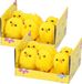 Merkloos / Sans marque Arti Casa Paaskuikens - 12x stuks - geel - pluche - H3,5 cm - pasen - paasversiering/paasdecoratie