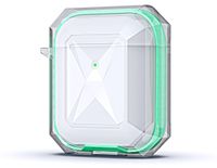 AirPods Coque transparente en TPU pour AirPods 1 et 2, avec mousqueton