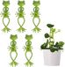 Dailygoods - Clips pour plantes, 5 pièces - Clips pour plantes grenouille - Clip d'escalade - Décoration de pot - Support pour vignes - Matériau en silicone souple - Support de plante