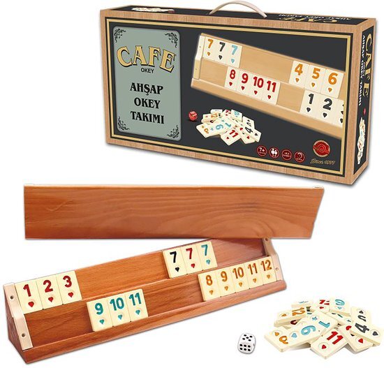 Star Rummy - Okey - Hout - Rummi - Geschikt voor Rummikub spel