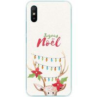 Rendier Siliconen Hoesje compatibel met Xiaomi Redmi 9A, Xiaomi Redmi 9AT, Xiaomi Redmi 9i lichtgevend rendier
