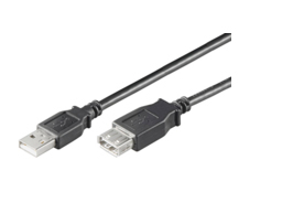 MicroConnect USB2.0, M/F, 1.8m