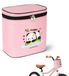 Panda Sacoche vélo enfant - Panier vélo enfant - Fermeture velcro - Motif panda - 21 x 21 x 14 cm