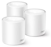 Merkloos TP-Link Wifi router mesh systeem - Wi-Fi 6 - Ax1500 - Dekking 600 m² - Wit - 3 stuks