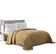 Beatrice Home Fashions Medaillon Chenille Sprei, Twin, Goud