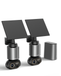 Botslab Kit de 2 caméras solaires 4K d'extérieur avec HomeBase, stockage local de 32 Go, sans frais, caméra solaire Wi-Fi d'extérieur 360° avec vision nocturne couleur UHD 8 MP, détection IA