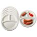 Pure - Disposable Tableware Pure BBQ wegwerp vakjes borden - 12 stuks - D23 cm - suikerriet - biologisch afbreekbaar