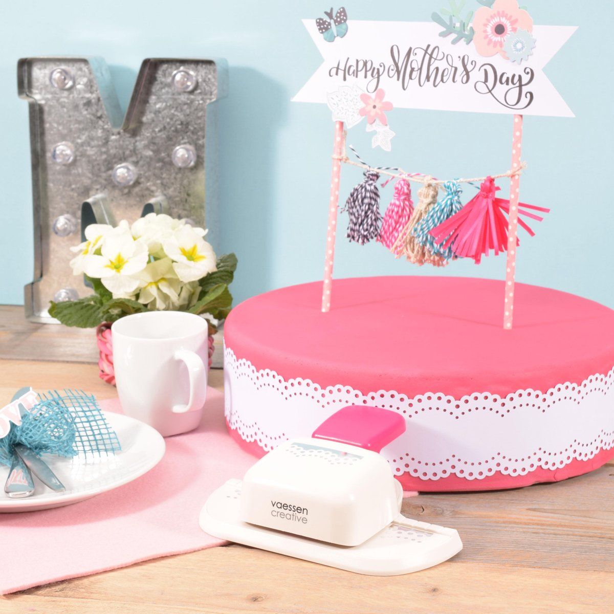 Vaessen Creative Pons - Randpons - diepe rand Doily - wit