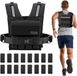 StarTech Latios Verstelbaar Gewichtsvest - Trainingsvest 15,2 kg - Zwart