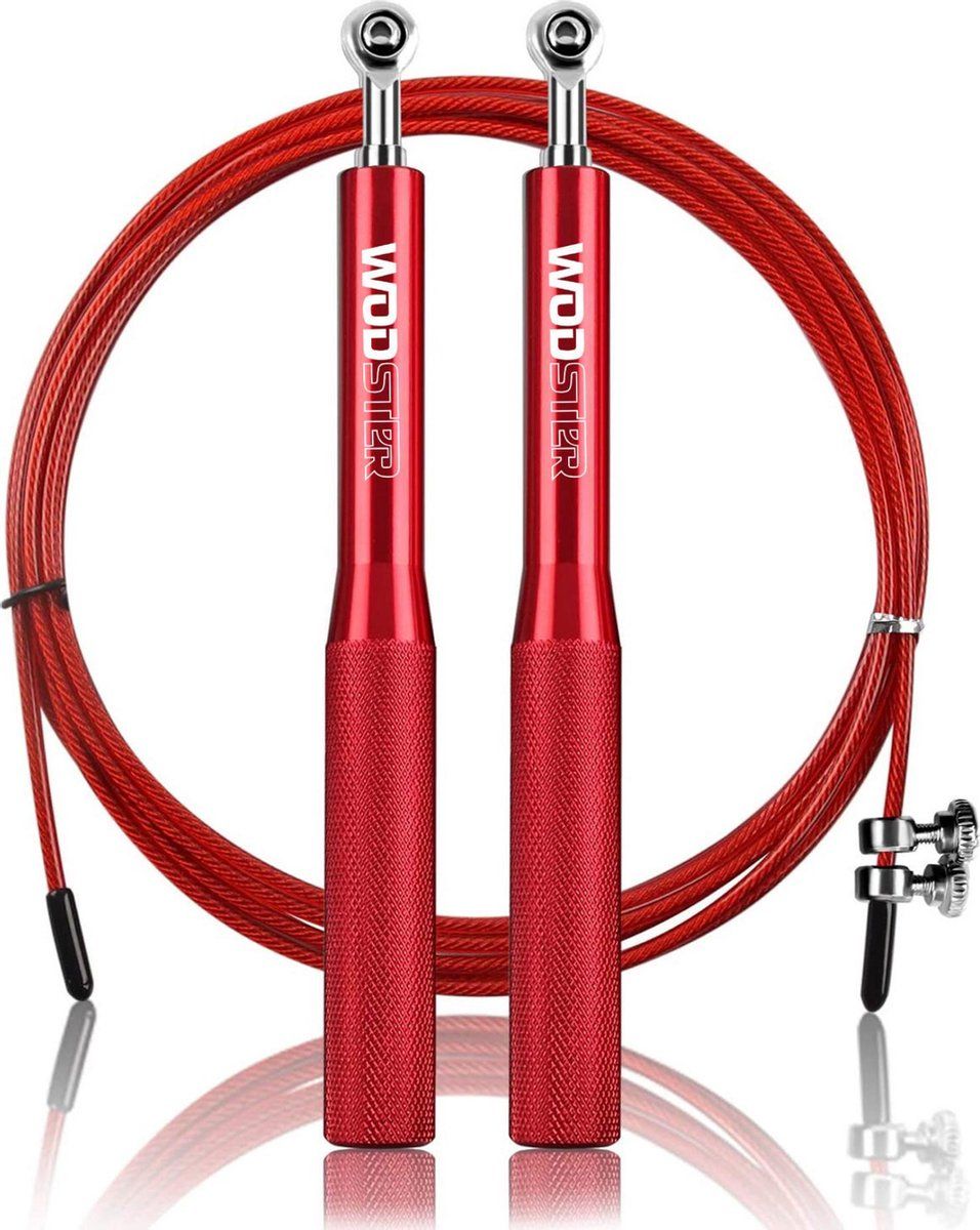 WODster Professioneel Crossfit & Fitness Springtouw - Rood