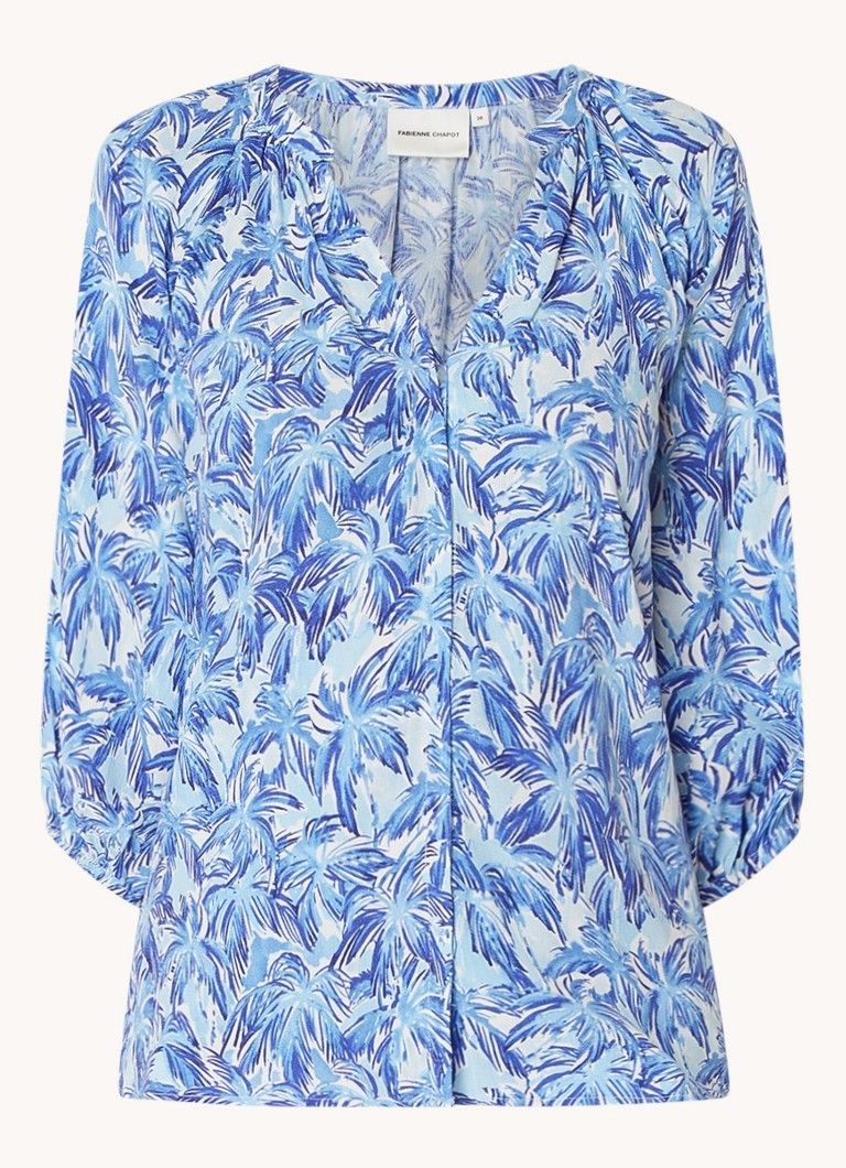 Fabienne Chapot Cooper blouse with print and V-neck