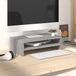 Maison Exclusive - Support de moniteur, Sonoma gris, 42x24x13 cm, panneau de particules