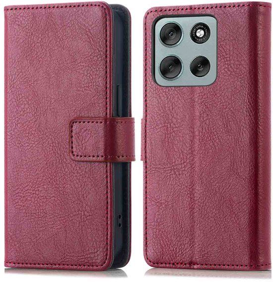 imoshion Luxe Bookcase voor de Motorola Moto G86 Power - Bruin