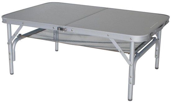 Eurotrail Monnai Campingtafel - Aluminium - Grijs - 90 x 60 cm
