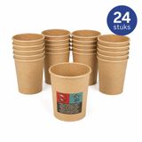 Spies Trading Bekers karton 120 ml – 24 Stuks – Bruin
