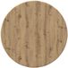 vidaXL Tafelblad - Ø 40 x 1,5 cm - Rond - Bewerkt hout - Artisanaal eiken