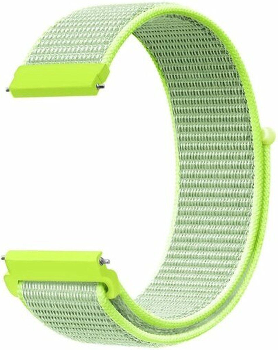 By Qubix Qubix Garmin Approach S12 / S40 / S42 - Sport Loop bandje - Geel